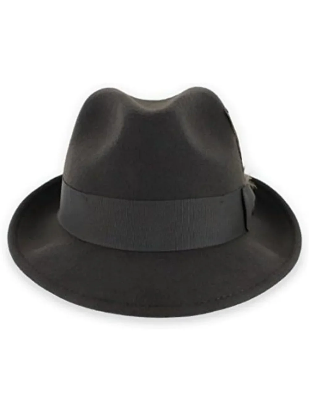 Vintage Wool Trilby Fedora Hat for Men & Women - Snap Brim, Classic Style